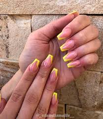 French tip nails coffin red. Stunning V French Tip Nails Designs Cute Manicure