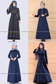 2020 Kis Modaselvim Lacivert Tesettur Elbise Modelleri 1 2 Elbise Modelleri Elbise Moda