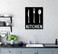 In this article will give you some kitchen wall ideas to decorate your kitchen. Kitchen Metal Wall Art Kitchen Wall Signs Metal Letters Metal Wall Decor Wall Hanging Minimalist Wall Art Housewarming Gift Manualidades Madera Imagenes