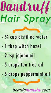 Diy Anti Dandruff Hair Spray Beautymunsta Free Natural Beauty Hacks And More Hair Dandruff Itchy Flaky Scalp Flaky Scalp