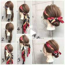 3 Neue Wege Kopftuch Zu Tragen Scarf Hairstyles Bun Hairstyles Braided Hairstyles Easy