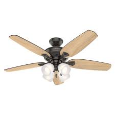 Hunter Channing 60 In Led Indoor Noble Bronze Ceiling Fan 54143 En 2020
