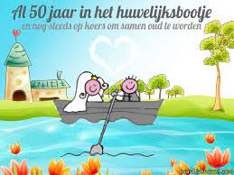Jakosawi E Cards 50 Jaar Huwelijksbootje