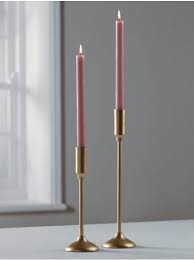 This item comes shipped in 1 carton. New Four Rustic Dinner Candles Rose Candle Dinner Gold Candle Sticks Candle Holders