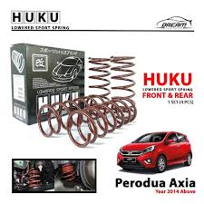 Jimat petrol, kos selenggara yang rendah. Perodua Axia Huku Lowered Sport Spring Auto Accessories On Carousell