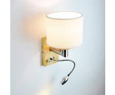 Wandlampe braun beige heller schirm flur wohnzimmer landhaus leuchte. Wand Leselampe Gunstige Wand Leselampen Bei Livingo Kaufen