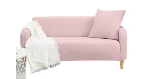 If you have small kids, tossing on a slip cover can protect your. 3 Seater Sofa Slipcover Stretch Sofa Covers Couch Protector Pink Matt Blatt
