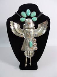 Sterling Navajo Eagle Kachina Bolo, Jerry Roan