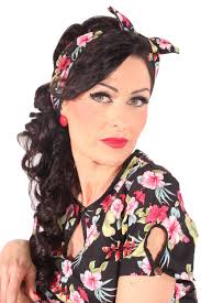 Eine prunkvolle variante ist das diadem. Hibiskus Rockabilly Haarreif Pin Up Hawaiibluten Frisuren Haarband