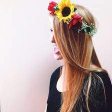 Diy Flower Crown Sunflower Tulip Red Roses And Sunflowers Hair Pieces Rose Flower Crown