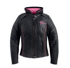 Harley Davidson Women S Pink Label 3 In 1 Leather Jacket 98031 12vw Leather Motorcycle Jacket Women Harley Leather Jackets Harley Davidson Women