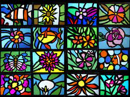 Stained Glass Of Tissue Paper Tissue Paper Art Art Stained Glass Art Projects