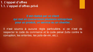 Procédure formalisée | appel d'offre restreint date de publication : 1 L Appel D Offres L Appel D Offres Est La Procedure Par Laquelle Ppt Telecharger