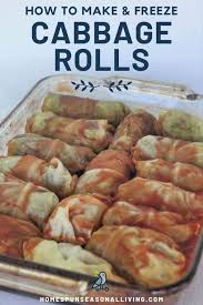3 how to use frozen cabbage. Cabbage Rolls For Now Later Homespun Seasonal Living