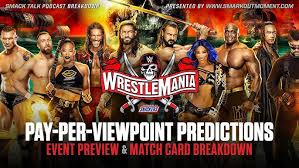 Full card for wrestlemania 37, night 1. Z 6jz5x4kobjym