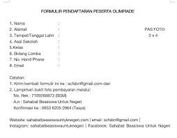 Check spelling or type a new query. Format Formulir Sahabat Beasiswa Untuk Negeri Facebook
