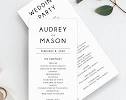 Wedding Reception Program Template