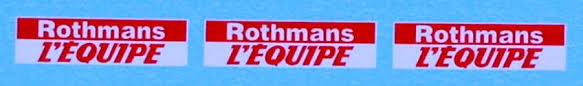 Logos de l'équipe, 1907 atlanta logo, png. Modelimex Online Shop 1 24 Rothmans L Equipe Logo Tour De Corse 1983 Your Favourite Model Shop