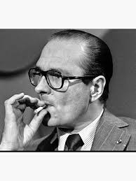 Jacques Chirac smokes" Poster by Steel57