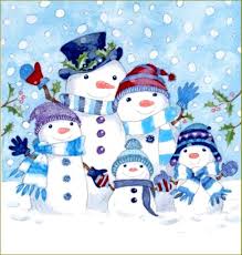 Noël est aussi la période où il neige et où les enfants peuvent réaliser de magnifiques bonhommes de neige dans leur jardin. Bonhomme De Neige En Illustration Par Annabel Spenceley Balades Comtoises Peintures De Noel Bonhomme De Neige Peinture De Noel