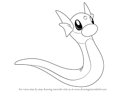 The resolution of image is 575x707 and classified to page curl, coloring pages, page break. Dratini Coloring Page Bmo Show