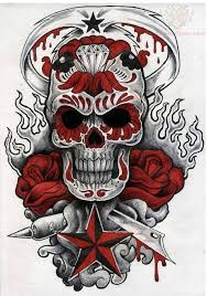 Black And White Sugar Skull Tattoo Pin By Kyla Riddle On Skulls 2 Skull Skull Artwork Sugar Skull Tattoos