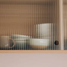 This Thoughtfully Designed Tiny English Loft Has Big Tricks Glass Shelves In Bathroom Reeded Glass Floating Glass Shelves