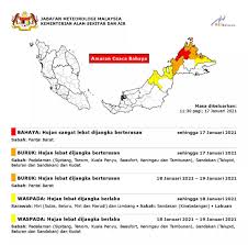 Jabatan meteorologi malaysia berperanan untuk memantau dan mengeluarkan amaran berkaitan cuaca dan bencana alam seperti hujan lebat, ribut , taufan, ombak dan tsunami di malaysia. Amaran Cuaca Bahaya Di Pantai Barat Sabah Hari Ini Kosmo Digital