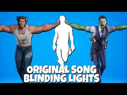 Btw the music is just bad in general. Blinding Lights Fortnite Dance But With Original Song By The Weeknd