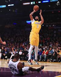 Detailed view of the spalding … Los Angeles Lakers On Instagram Ad Showing Off Some Lakeshow Los Angeles Lakers Anthony Davis Lebron James Lakers