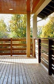Browse 50,971 modern front porch railings on houzz you have searched for modern front porch railings ideas and this page displays the best picture matches we have for modern front porch railings ideas in august 2021. Slat Railing Deck Railing Design Porch Design Modern Porch