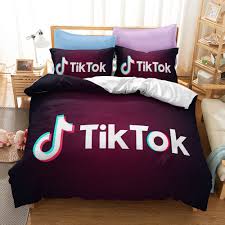 Dormire in un capo di biancheria da letto copripiumino. Set Copripiumino Tiktok Biancheria Da Letto 3d Biancheria Da Letto In Tre Pezzi Stampa Digitale 3d Copripiumino Copripiumino Set Biancheria Da Letto Completi Letto Aliexpress