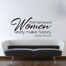 Marilyn Monroe Wall Decal Well Behaved Women Wall By Wallstickums Marilyn Monroe Quotes Monroe Quotes Wall Quotes Decals