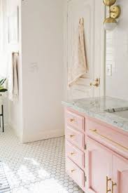 Elsie S Guest Bathroom Tour Before After A Beautiful Mess Pink Bathrooms Designs Bathroom Design Girls Bathroom