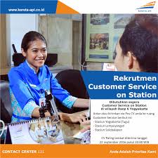 Lowongan customer service indosat jogja. Kereta Api Kita A Twitter Dibuka Rekrut Customer Service On Station Kai Daop 6 Yogyakarta Info Https T Co Mvi97rlmnr Rekrutmenkai