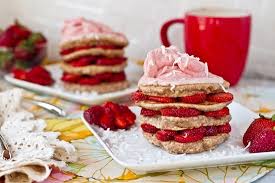 That's where these new strawberry shortcake pancakes come in. Strawberry Shortcake Stacked Pancakes Oh She Glows