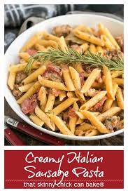 Creamy Italian Sausage Pasta Recipe Recipe Sausage Pasta Recipes Italian Sausage Recipes Pasta Italian Recipes Easy