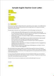 English teacher cover letter example. Application Letter For A Teaching Job As An English Teacher