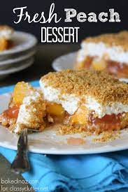 Fresh Peach Dessert Peach Desserts Dessert Recipes Peach Recipe