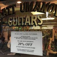 Umanov's work is known far and wide, and his guitars have likely been to every country in the world. Matt Umanov Guitars Jetzt Geschlossen Musikgeschaft In New York