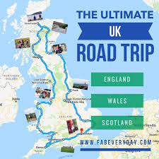 Wales Road Trip Map The Ultimate Uk Road Trip Itinerary - Driving Tour Of England, Scotland,  And Wales With The Family - Fab Everyday | Road Trip Uk, Road Trip  Planning, Tours Of England