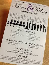 Creative Wedding Programs Wedding Silhouette Diy Wedding Programs Wedding Programs