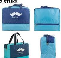 2 Stuks Multifunctionele waterdichte tas met aparte compartimenten voor  droge en natte... | bol