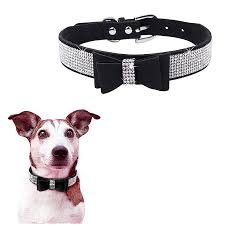 Dans first collar was an ancol size 2 (the guide is available online for their collar sizes) which fit him well, i'd imagine that would be ok for a lab pup too as i think it went upto 12 or 14 max. Wholesale Rhinestone Diamante Dog Collar Soft Bow Tie Pet Puppy Collars Size Xxs Black Aulola Uk