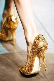 Neither Pity Nor Pragmatism Gold Wedding Shoes Heels Wedding Shoes