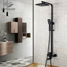 That's because it's such a intricate finish that a the pvd process wouldn't work well. Uythner Bathroom Faucet Matte Black Rain Shower Bath Faucet Wall Mounted Bathtub Shower Mixer Tap Shower Faucet Shower Set Mixer Shower Faucets Aliexpress