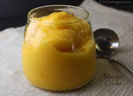 Mango Coulis Or Mango Puree Recipe Tastingspoons Mango Coulis Pureed Food Recipes Mango Puree