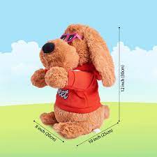Musical Dancing Singing Electronic Dog Interactive Puppy Pet Toy Animated Pet Flying Ears Rock Body Singing 6 Songs Plush Interactive Puppy Pet Toys Dog Toys