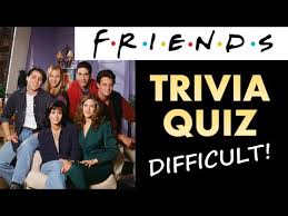 Sep 11, 2021 · tv is one of the most popular subjects for quizzes. Friends Trivia Quiz 20 Questions Fun Challenge For Fans Of The Iconic Tv Show From The 90s Youtube