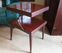 Vintage Midcentury Marlite End Table Masonite End Table With Atomic Brass 2 Level Mcm Side Table 1960s Living Ro In 2020 Living Room Table Mcm Side Table End Tables